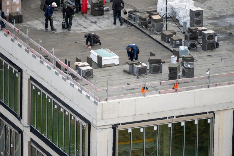 Industrial Roof Installation detail
